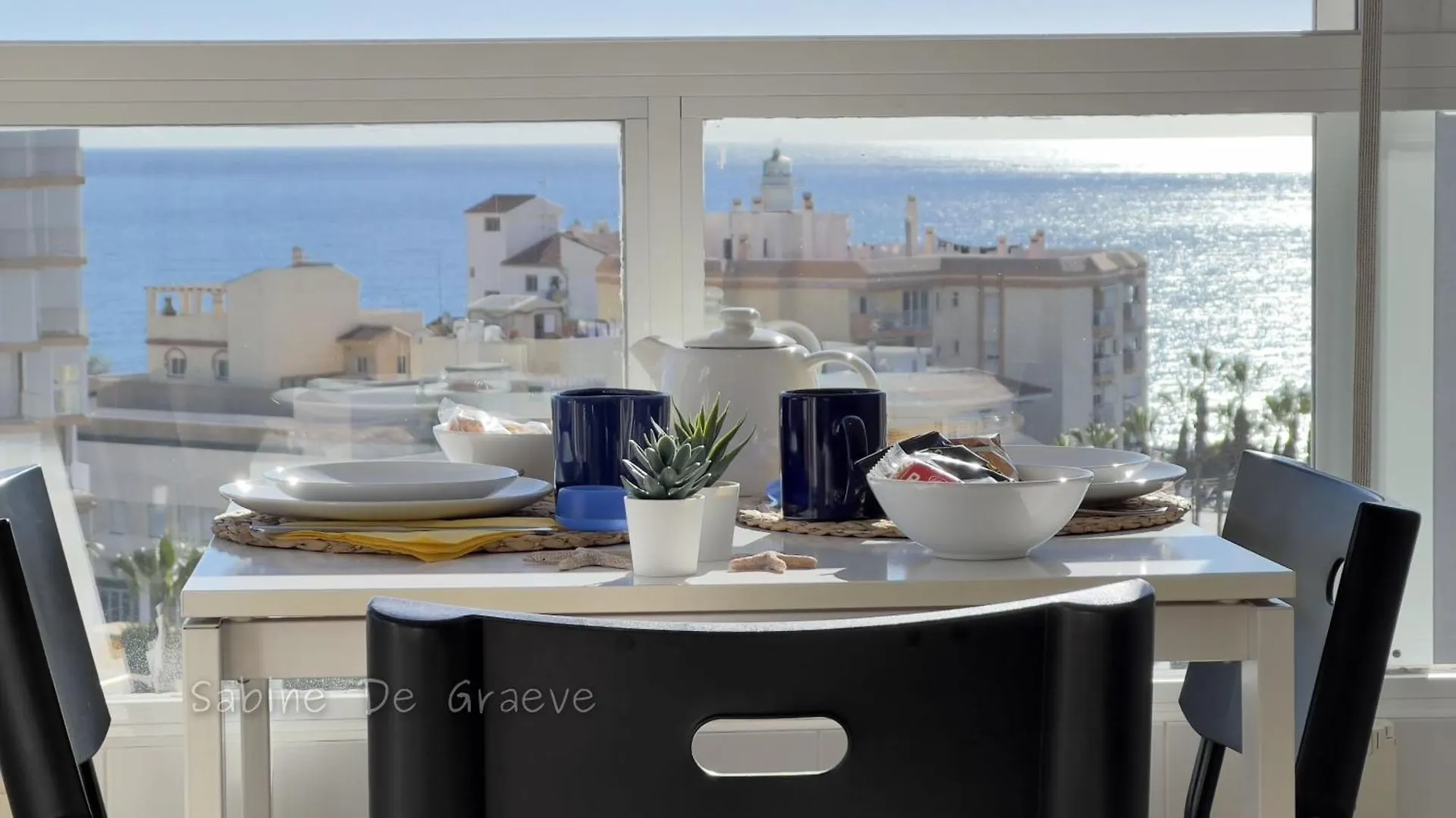 Morning Coffee With A Seaview Romantic Apartment For Two Next To Nerja Pool Carabela-C704 Torrox-Costa 0*, Torrox Spain