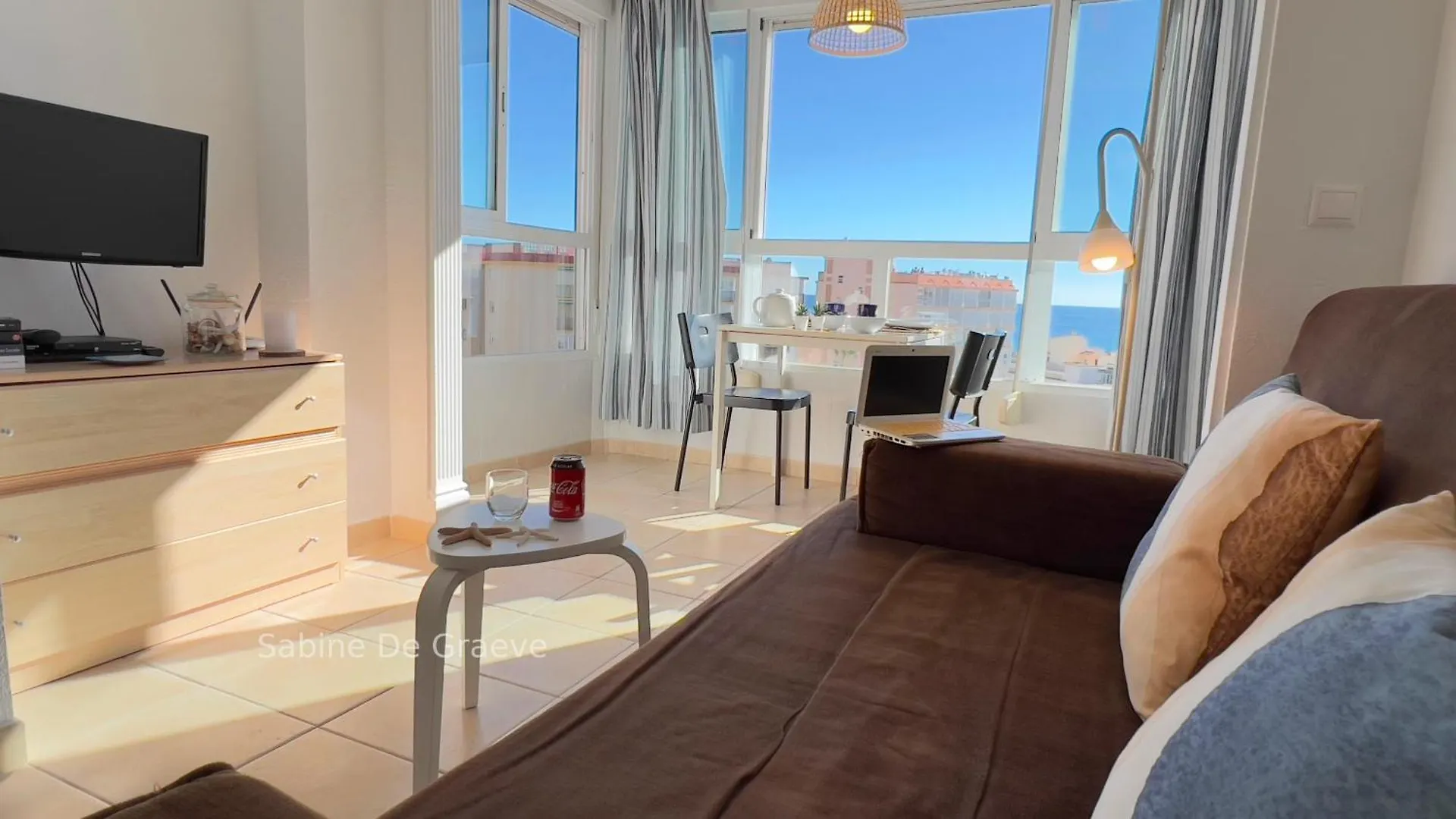 Morning Coffee With A Seaview Romantic Apartment For Two Next To Nerja Pool Carabela-C704 Torrox-Costa Torrox