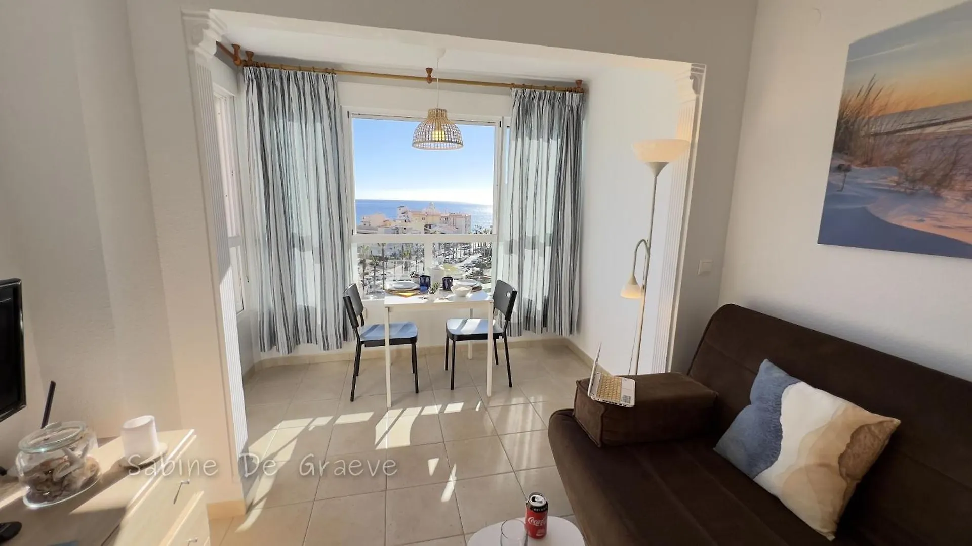 Morning Coffee With A Seaview Romantic Apartment For Two Next To Nerja Pool Carabela-C704 Torrox-Costa Spain
