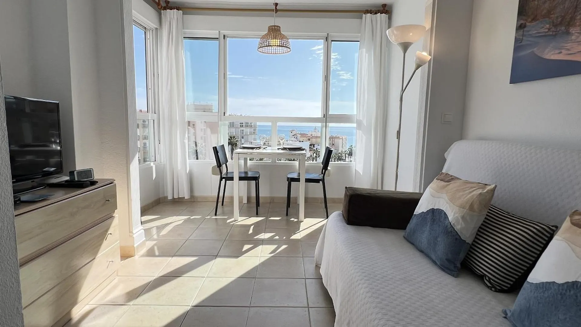 Morning Coffee With A Seaview Romantic Apartment For Two Next To Nerja Pool Carabela-C704 Torrox-Costa 0*, Torrox